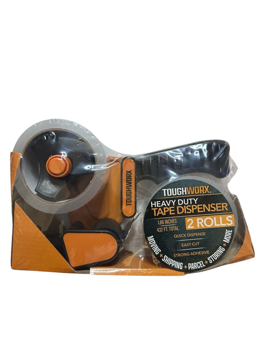 Toughworx Heavy Duty Tape Dispenser 2 Rolls